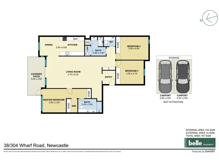 Floorplan of Homely apartment listing, 38/304 Wharf Road, Newcastle NSW 2300