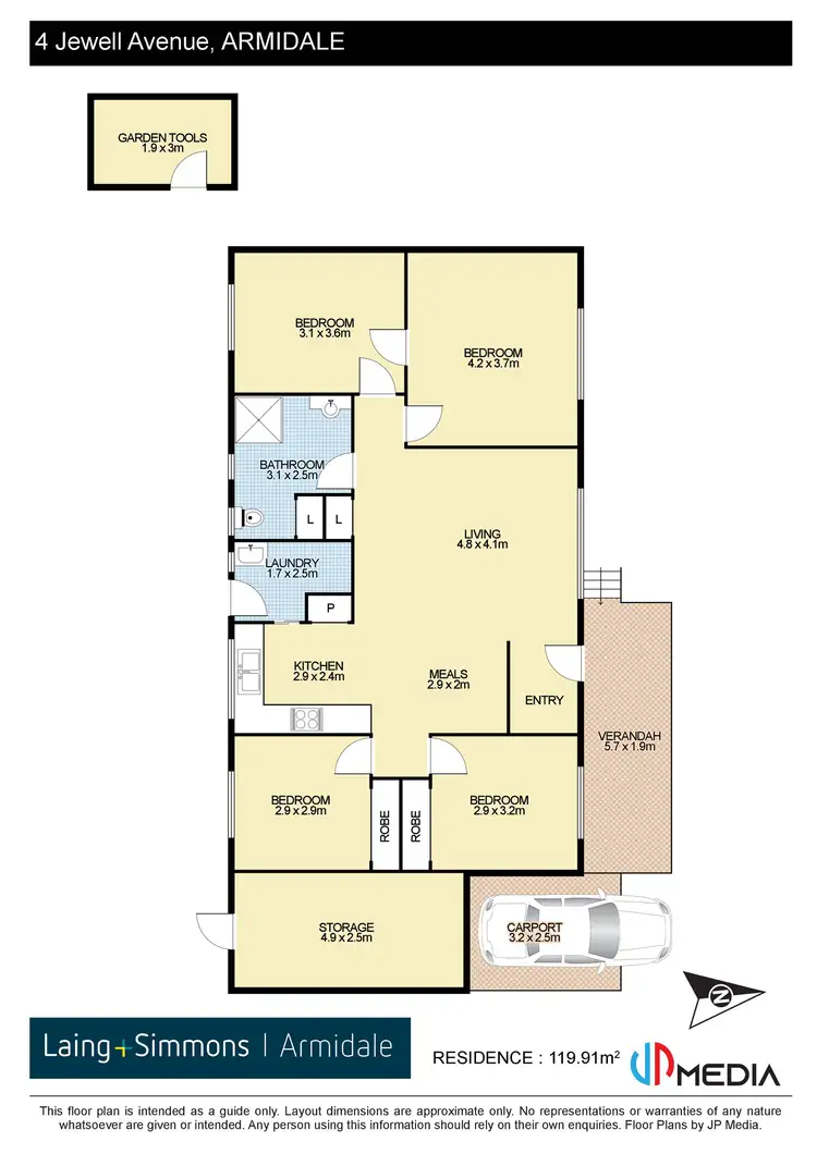 Floorplan of Homely house listing, 4 Jewell Avenue, Armidale NSW 2350