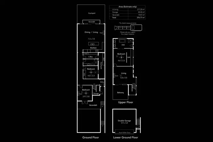 Floorplan of Homely semi-detached listing, 234 Seaview Road, Henley Beach South SA 5022