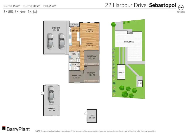 Floorplan of Homely house listing, 22 Harbour Drive, Sebastopol VIC 3356