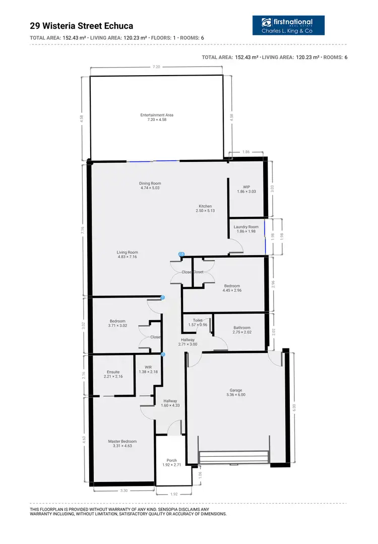 Floorplan of Homely house listing, 29 Wisteria Street, Echuca VIC 3564