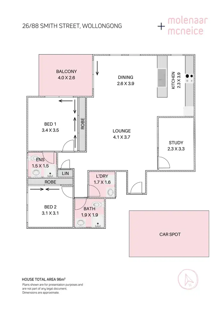 Floorplan of Homely apartment listing, 26/88 Smith Street, Wollongong NSW 2500