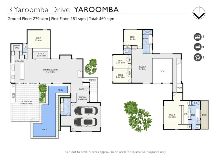 Floorplan of Homely house listing, 3 Yaroomba Drive, Yaroomba QLD 4573