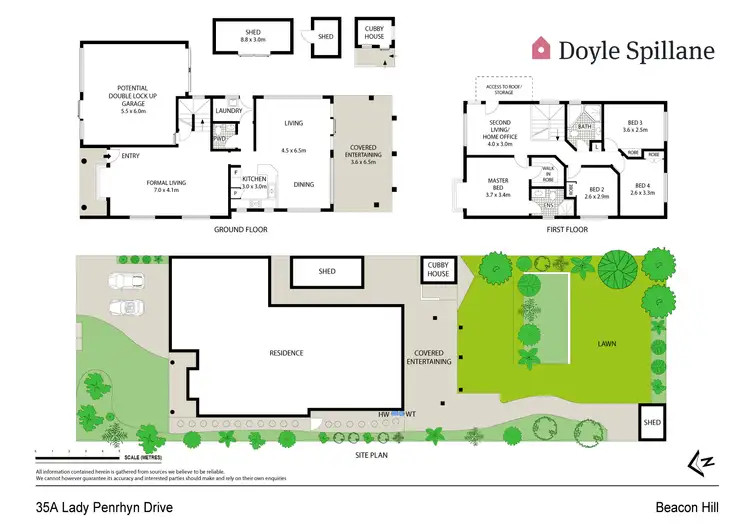 Floorplan of Homely house listing, 35A Lady Penrhyn Drive, Beacon Hill NSW 2100