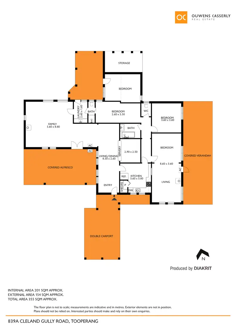 Floorplan of Homely house listing, 839A Cleland Gully Road, Tooperang SA 5255