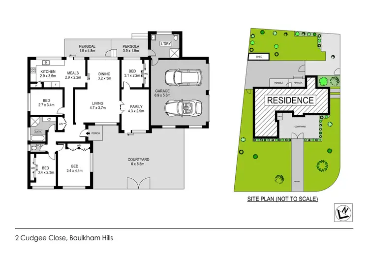 Floorplan of Homely house listing, 2 Cudgee Close, Baulkham Hills NSW 2153