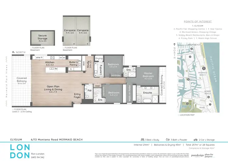 Floorplan of Homely unit listing, 6/15 Montana Road, Mermaid Beach QLD 4218