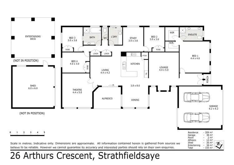 Floorplan of Homely house listing, 26 Arthurs Crescent, Strathfieldsaye VIC 3551