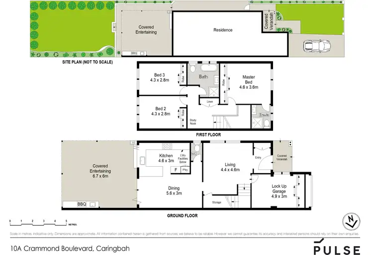Floorplan of Homely semi-detached listing, 10a Crammond Boulevard, Caringbah NSW 2229