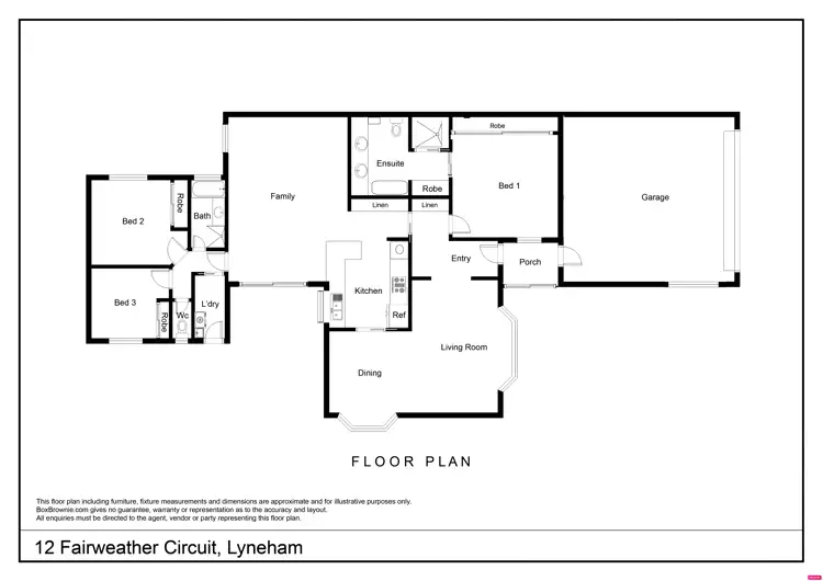 Floorplan of Homely house listing, 12 Fairweather Circuit, Lyneham ACT 2602