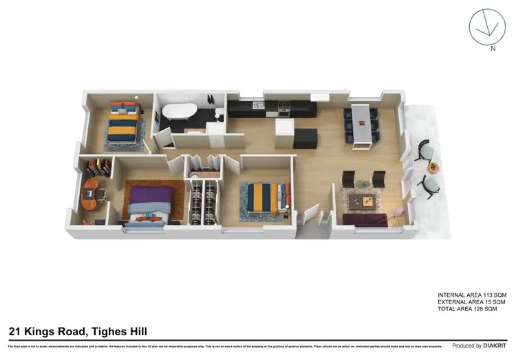 Floorplan of Homely house listing, 21 Kings Road, Tighes Hill NSW 2297