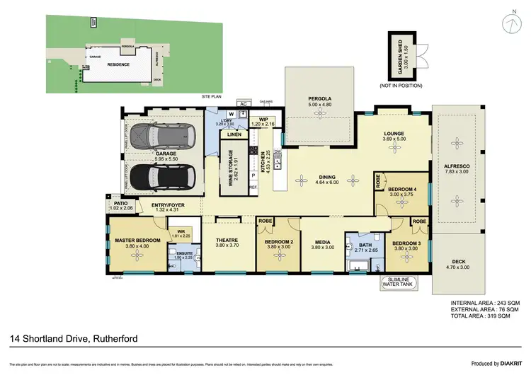 Floorplan of Homely house listing, 14 Shortland Drive, Rutherford NSW 2320