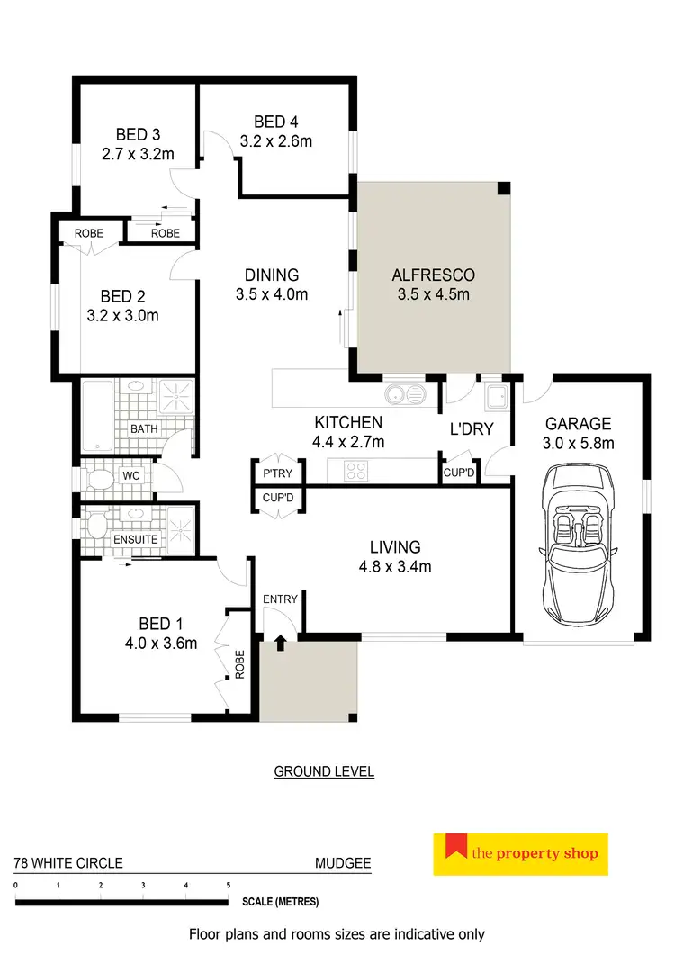Floorplan of Homely house listing, 78 White Circle, Mudgee NSW 2850