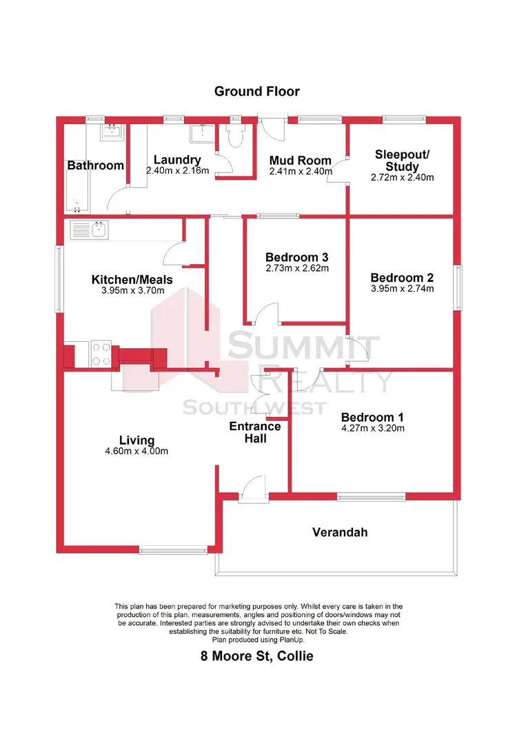 Floorplan of Homely house listing, 8 Moore Street, Collie WA 6225