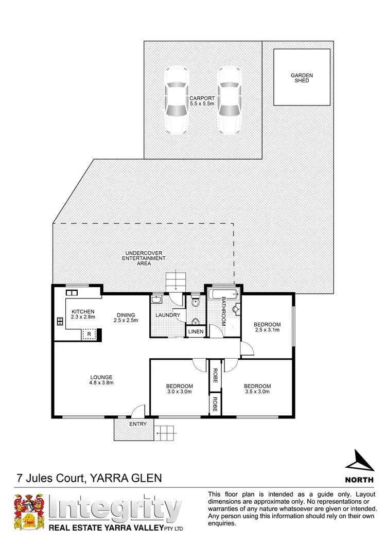 Floorplan of Homely house listing, 7 Jules Court, Yarra Glen VIC 3775
