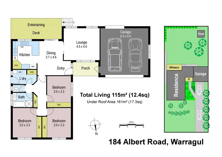 Floorplan of Homely house listing, 184 Albert Road, Warragul VIC 3820