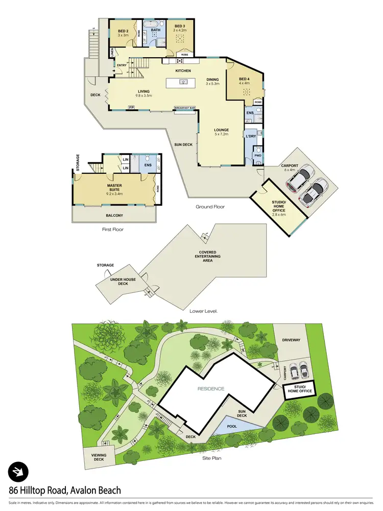 Floorplan of Homely house listing, 86 Hilltop Road, Avalon Beach NSW 2107