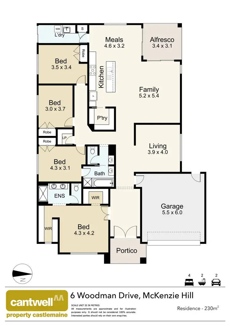 Floorplan of Homely house listing, 6 Woodman Drive, Mckenzie Hill VIC 3451
