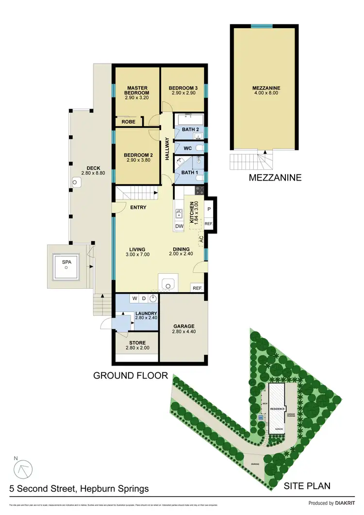 Floorplan of Homely house listing, 5 Second Street, Hepburn Springs VIC 3461