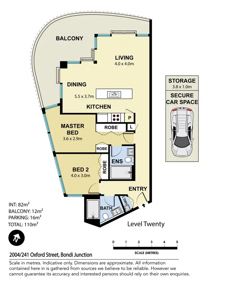 Floorplan of Homely apartment listing, 2004/241 Oxford Street, Bondi Junction NSW 2022