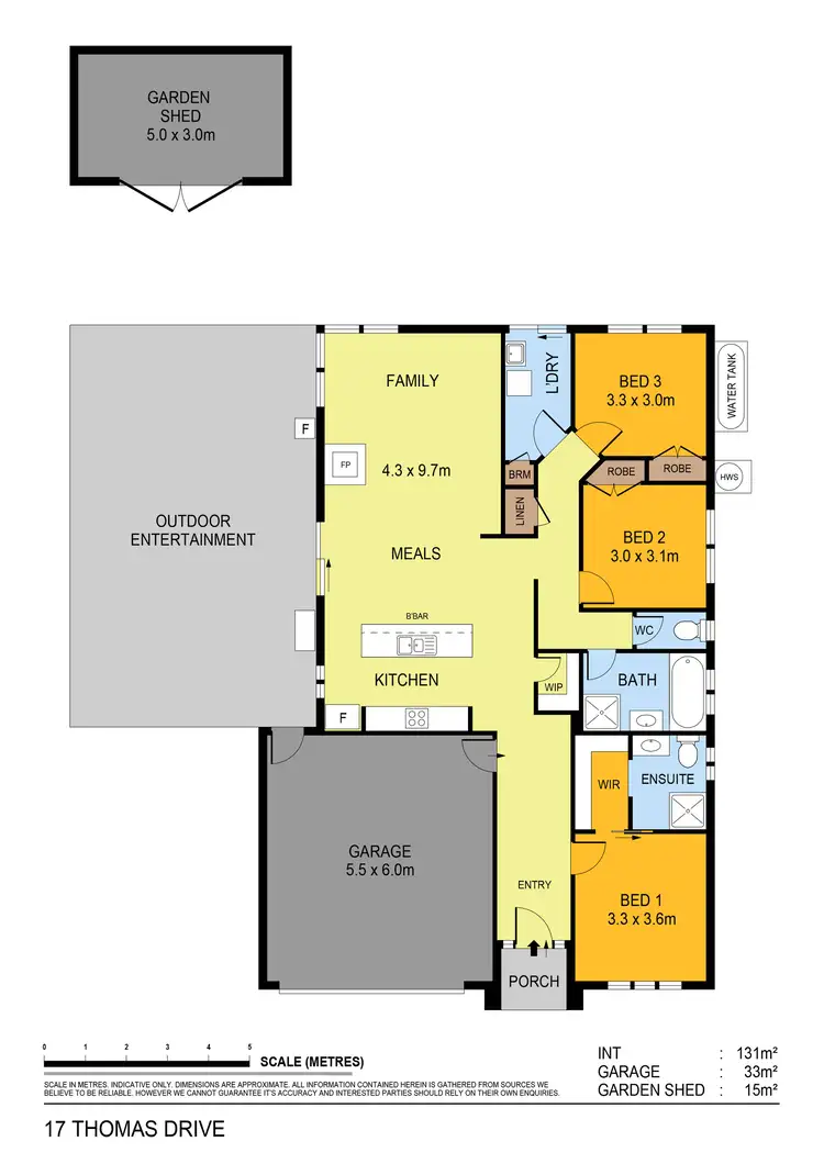 Floorplan of Homely house listing, 17 Thomas Drive, Marong VIC 3515