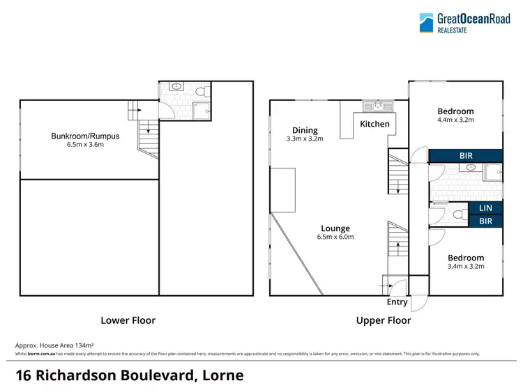 Floorplan of Homely house listing, 16 Richardson Boulevard, Lorne VIC 3232