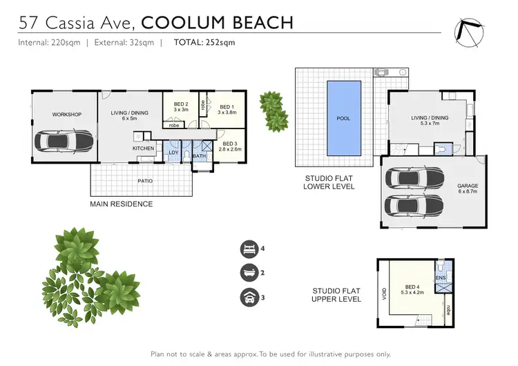 Floorplan of Homely house listing, 57 Cassia Avenue, Coolum Beach QLD 4573