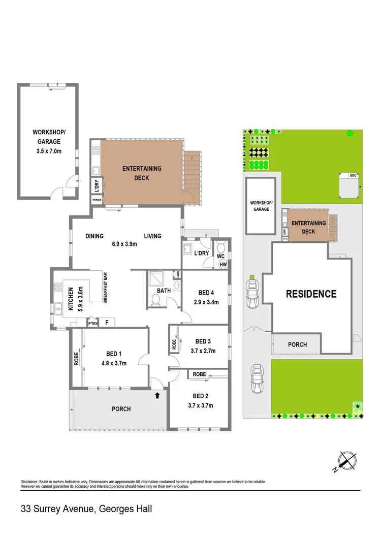 Floorplan of Homely house listing, 33 Surrey Avenue, Georges Hall NSW 2198