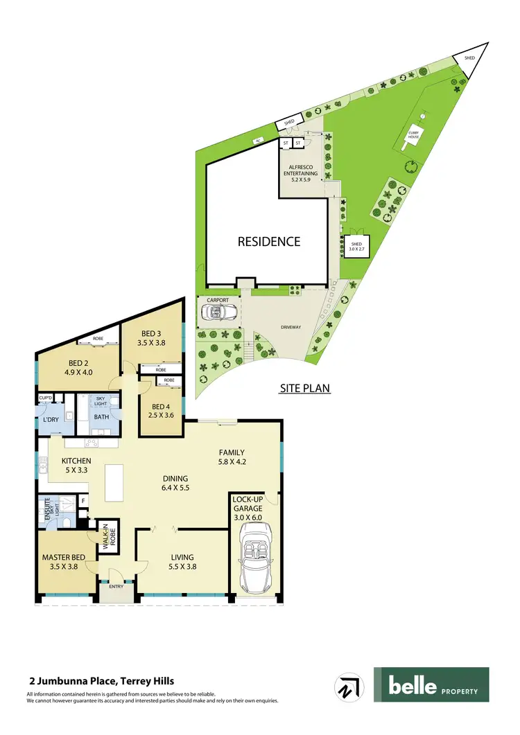 Floorplan of Homely house listing, 2 Jumbunna Place, Terrey Hills NSW 2084
