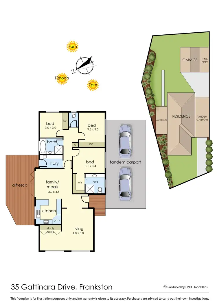 Floorplan of Homely house listing, 35 Gattinara Drive, Frankston VIC 3199