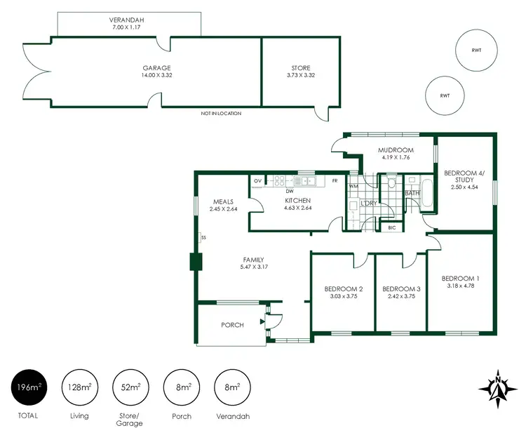 Floorplan of Homely house listing, 287 Randell Road, Mount Pleasant SA 5235