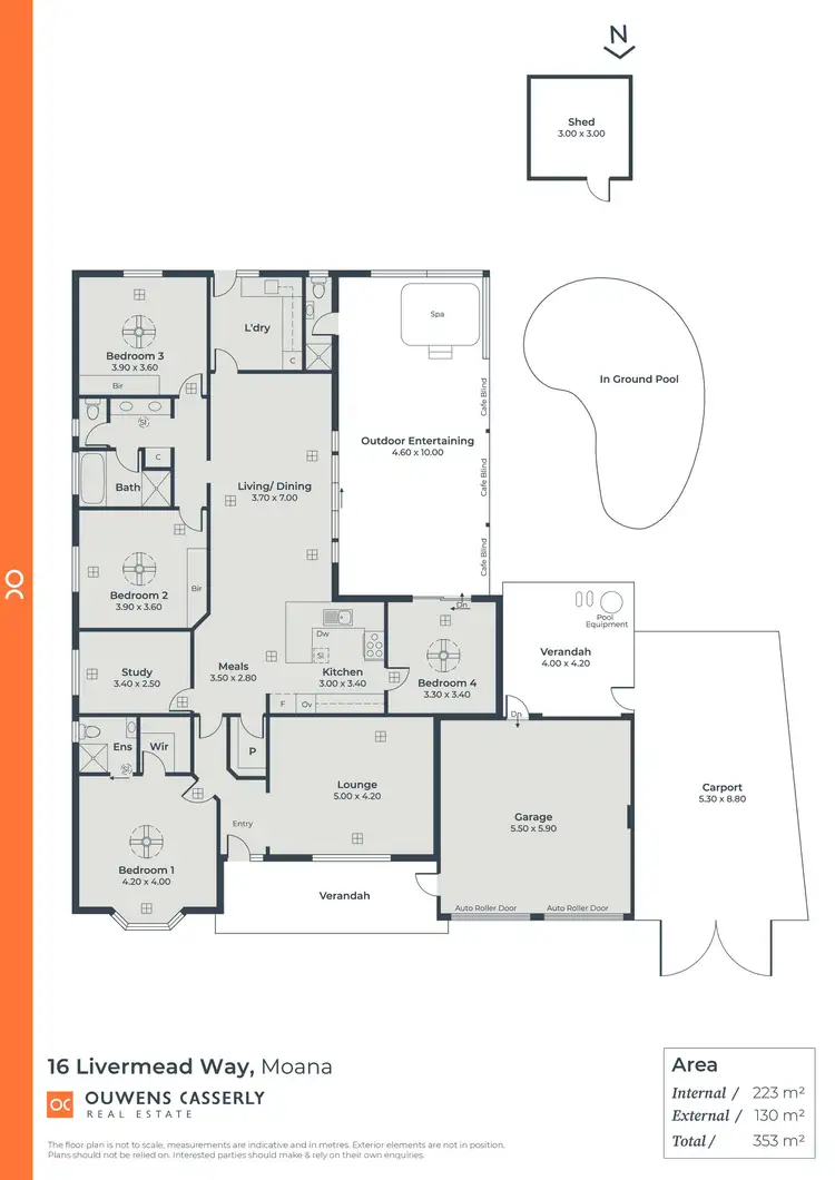 Floorplan of Homely house listing, 16 Livermead Way, Moana SA 5169