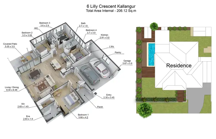 Floorplan of Homely house listing, 6 Lilly Crescent, Kallangur QLD 4503