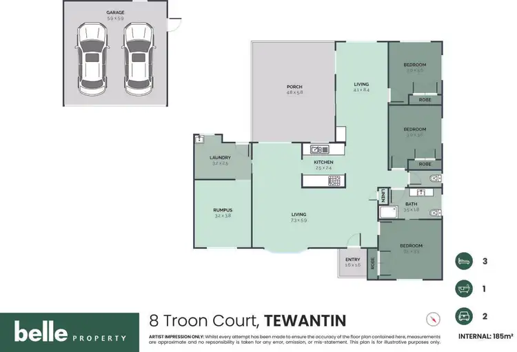 Floorplan of Homely house listing, 8 Troon Court, Tewantin QLD 4565