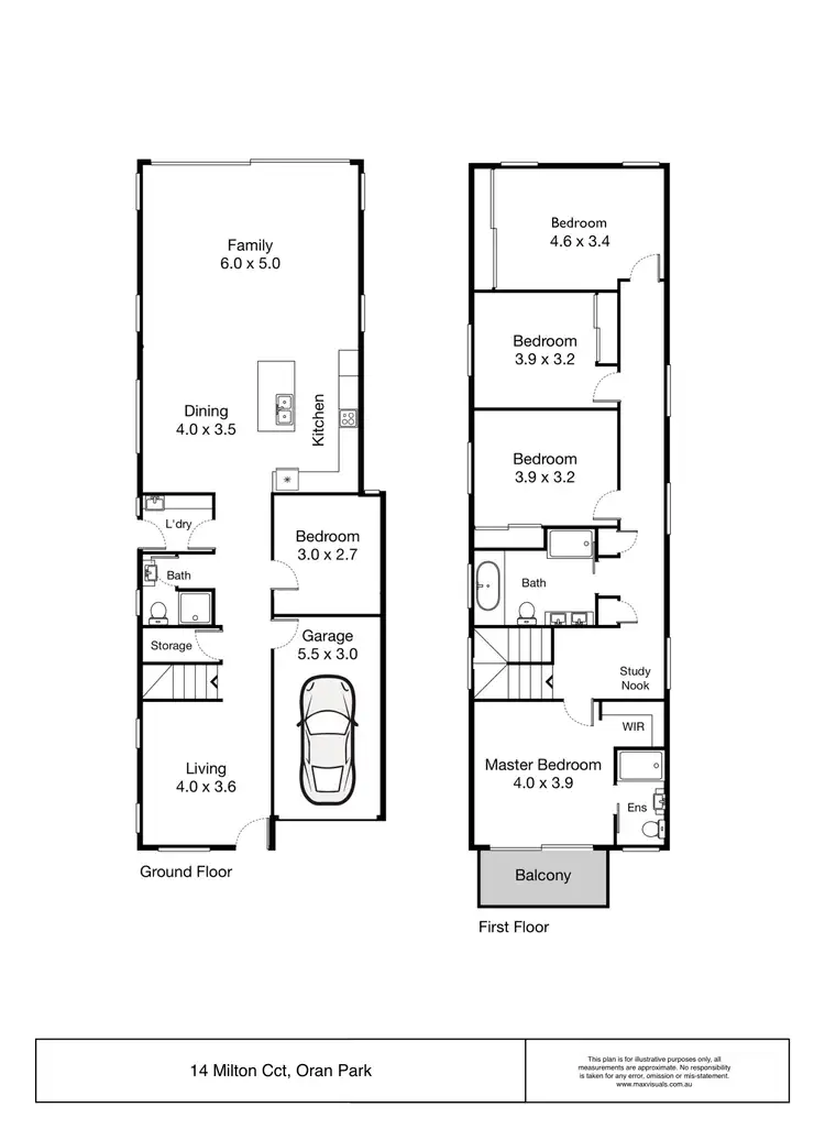 Floorplan of Homely house listing, 18B Milton Circuit, Oran Park NSW 2570