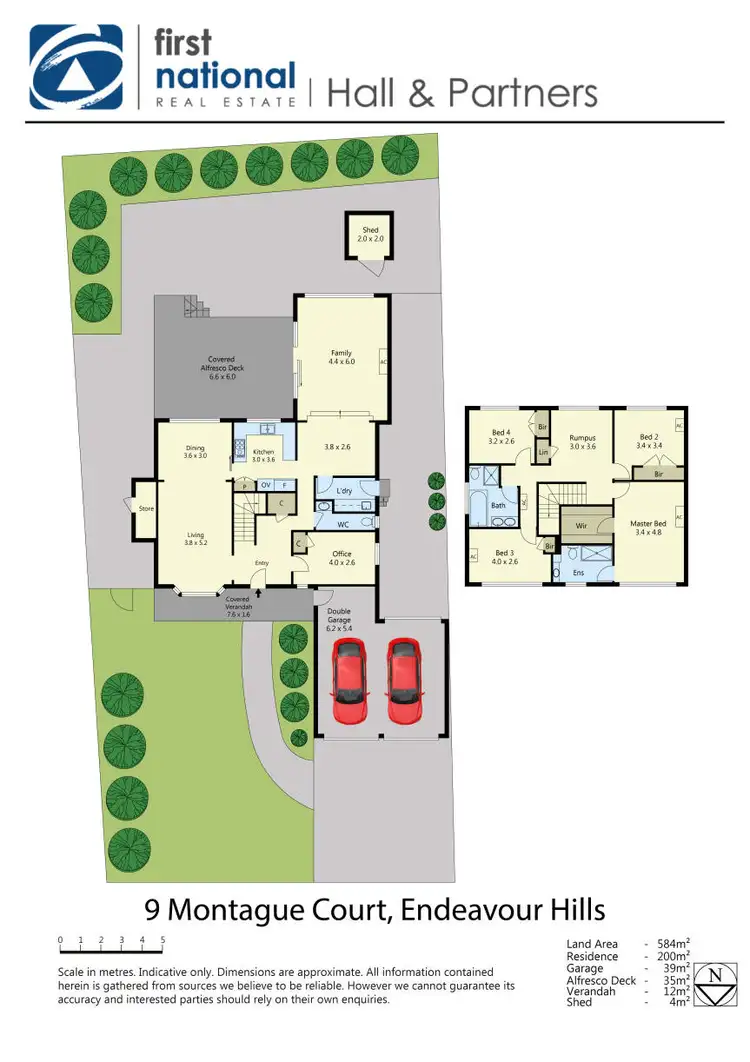 Floorplan of Homely house listing, 9 Montague Court, Endeavour Hills VIC 3802