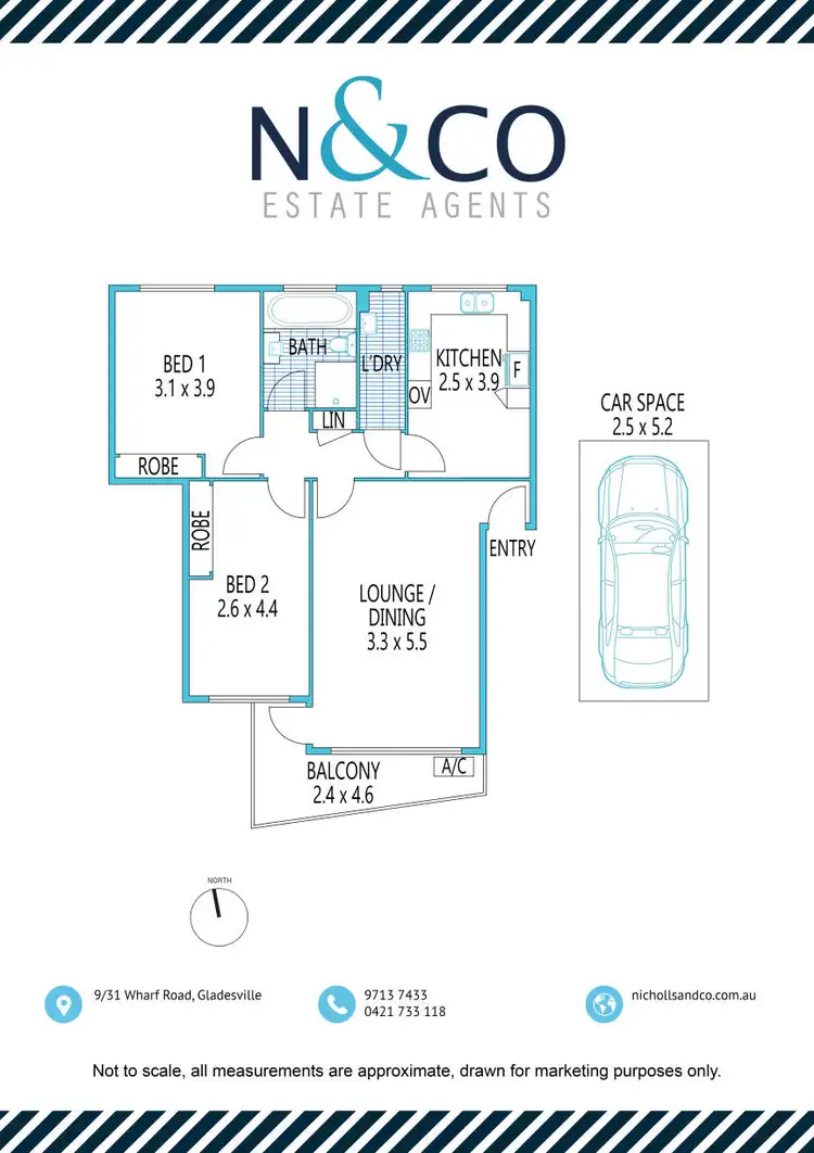 Floorplan of Homely apartment listing, 9/31 Wharf Road, Gladesville NSW 2111