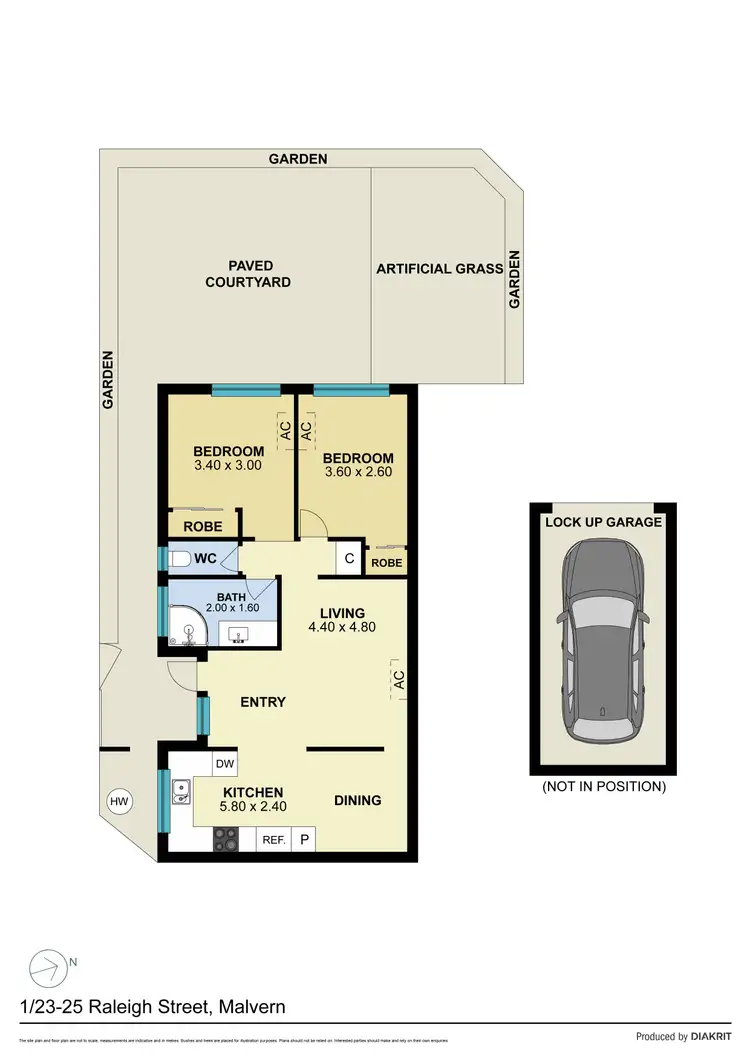 Floorplan of Homely apartment listing, 1/23-25 Raleigh Street, Malvern VIC 3144