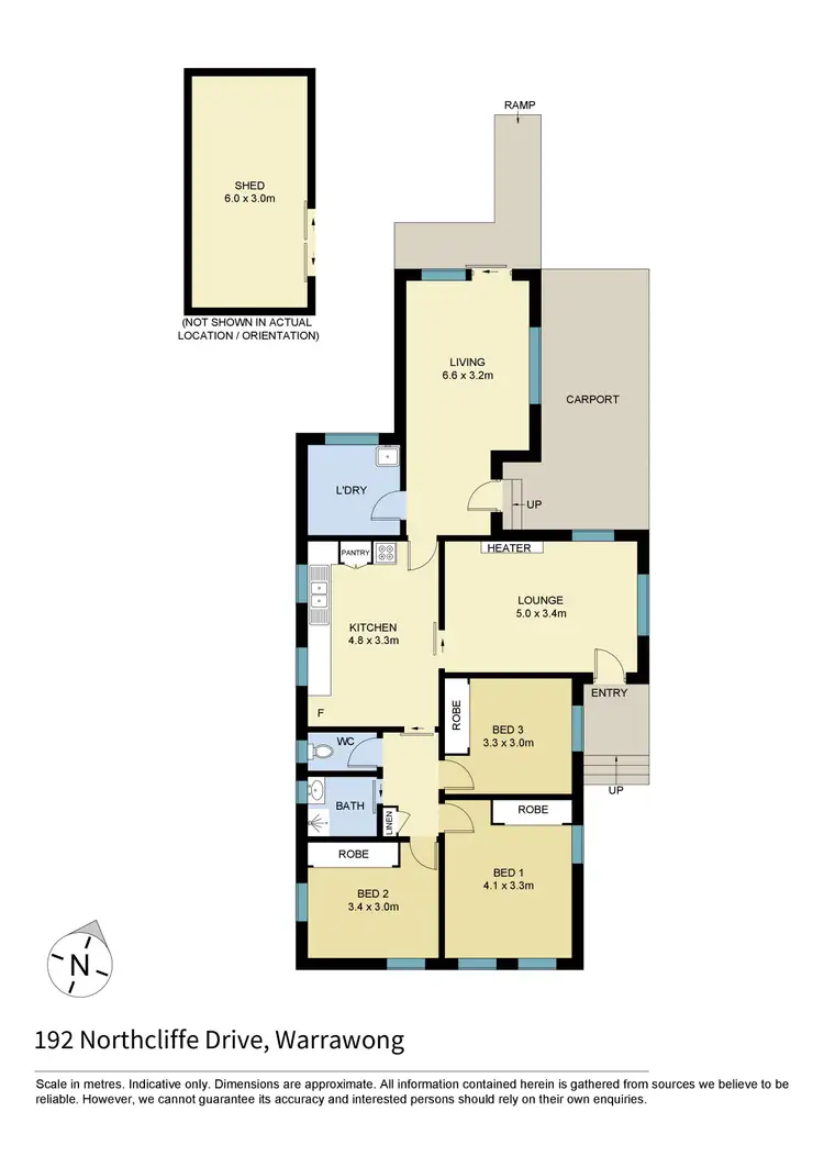 Floorplan of Homely house listing, 192 Northcliffe Drive, Warrawong NSW 2502
