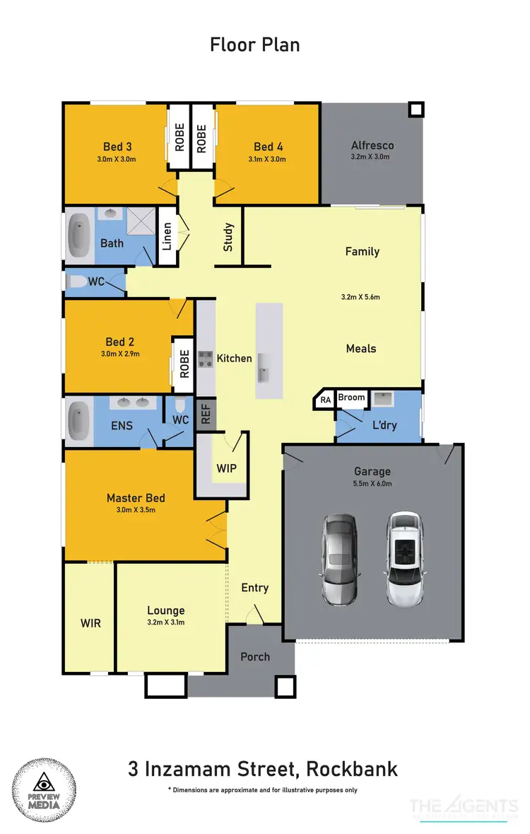 Floorplan of Homely house listing, 3 Inzamam Street, Rockbank VIC 3335