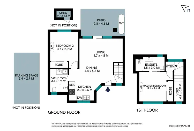 Floorplan of Homely townhouse listing, 2/12 Dryandra Avenue, Epping VIC 3076