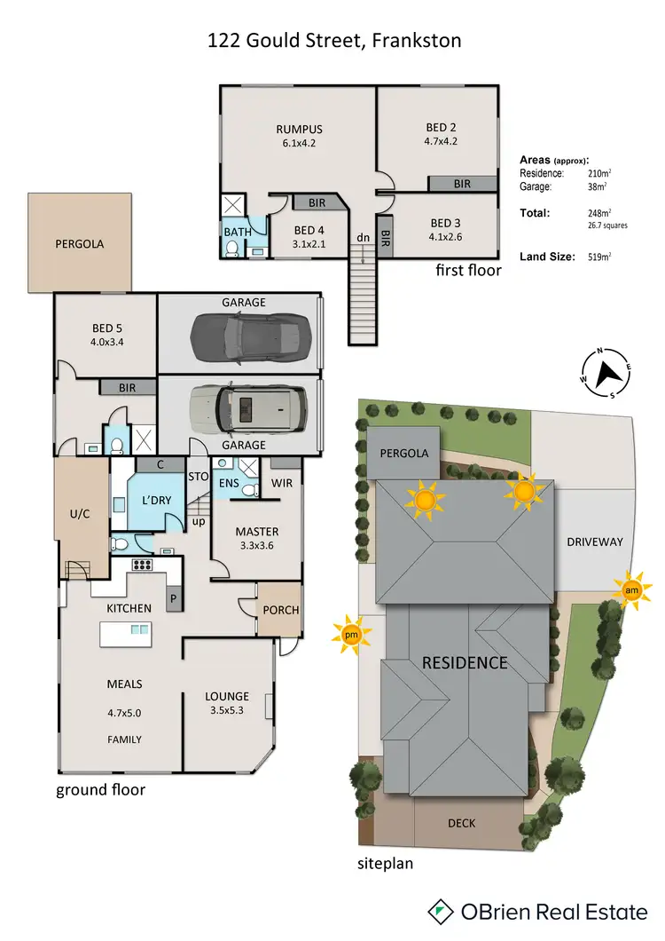 Floorplan of Homely house listing, 122 Gould Street, Frankston VIC 3199