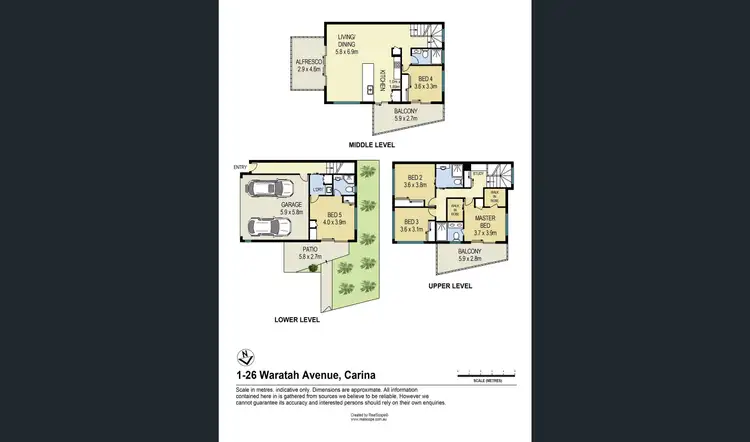 Floorplan of Homely unit listing, 1/26 Waratah Avenue, Carina QLD 4152