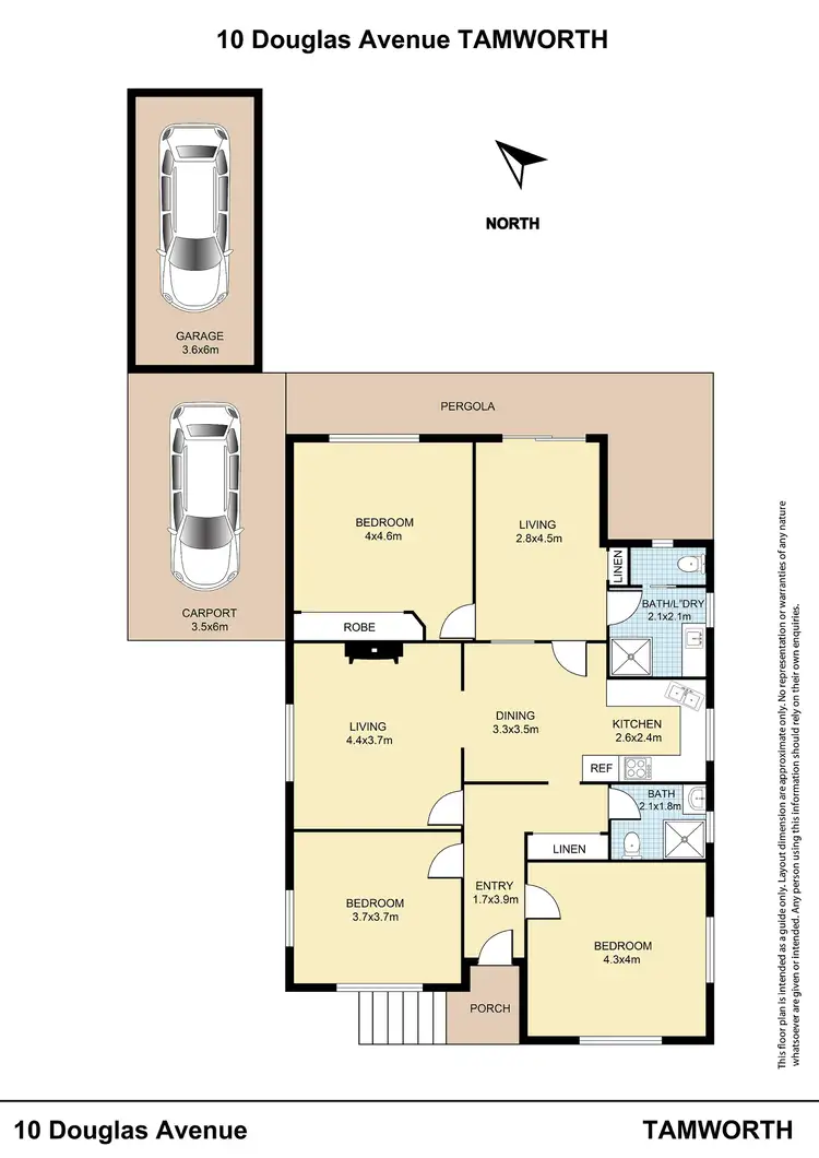 Floorplan of Homely house listing, 10 Douglas Avenue, Tamworth NSW 2340