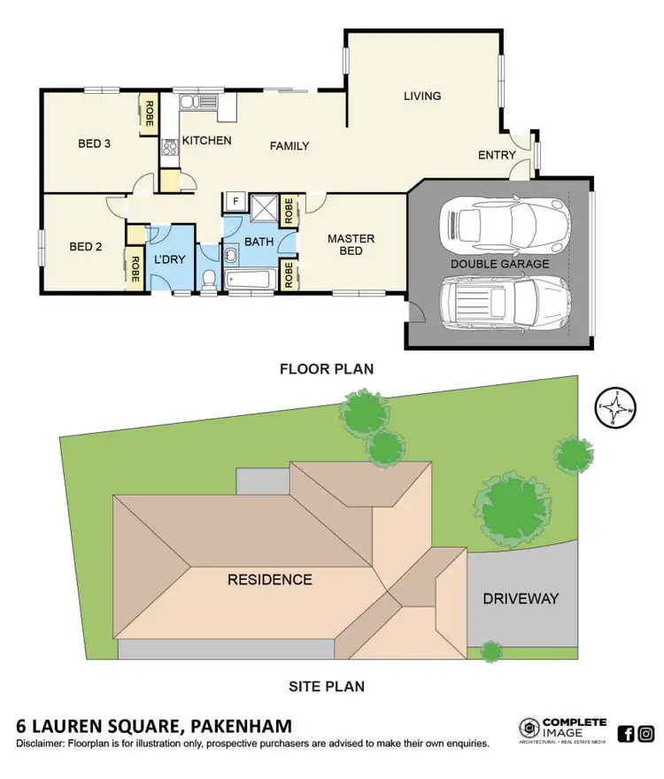 Floorplan of Homely house listing, 6 Lauren Square, Pakenham VIC 3810