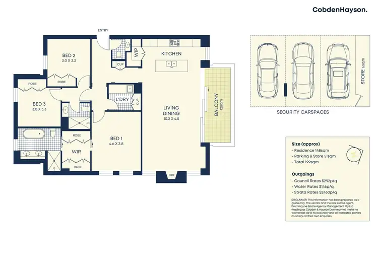 Floorplan of Homely apartment listing, 4/29 Moorefield Avenue, Hunters Hill NSW 2110