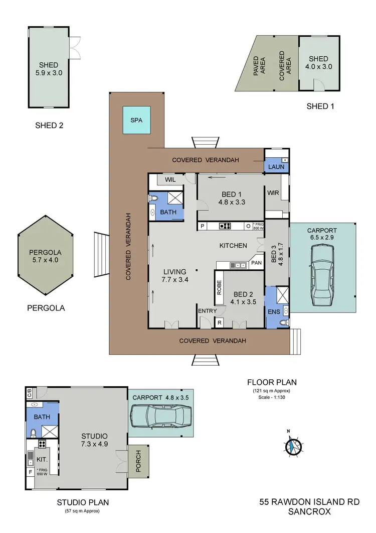 Floorplan of Homely house listing, 55 Rawdon Island Road, Sancrox NSW 2446