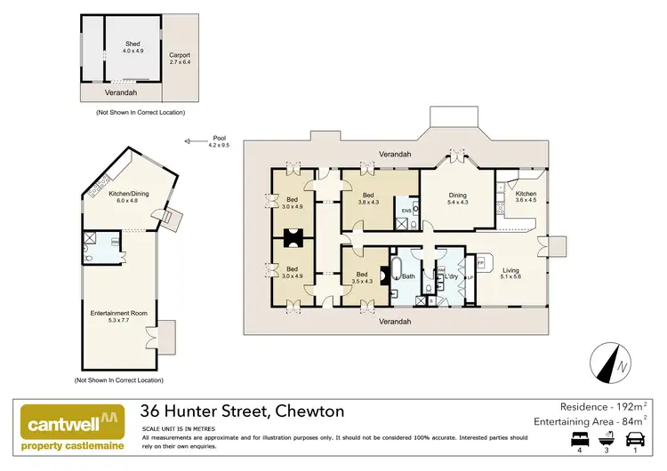 Floorplan of Homely house listing, 36 Hunter Street, Chewton VIC 3451