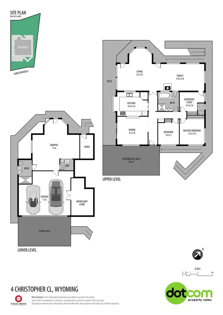 Floorplan of Homely house listing, 4 Christopher Close, Wyoming NSW 2250