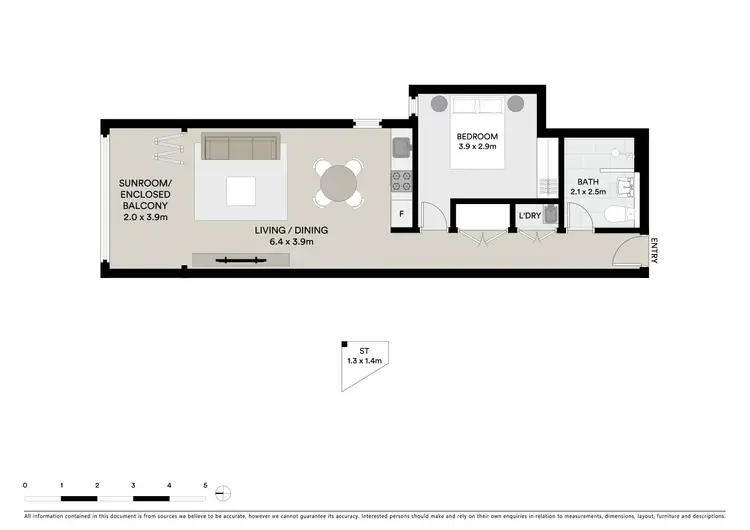 Floorplan of Homely apartment listing, 316/9 Albany Street, St Leonards NSW 2065